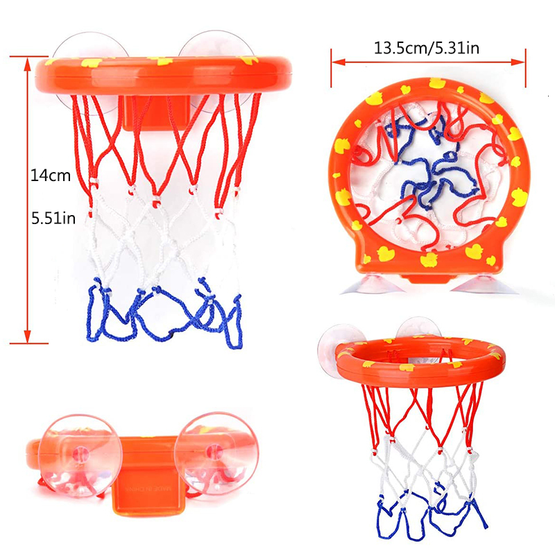 Bath Toys Baby Bath Toy Toddler Boy Water Toys Bathroom Bathtub Shooting Basketball Hoop with 3 Balls Kids Outdoor Play Set Cute Whale 230131