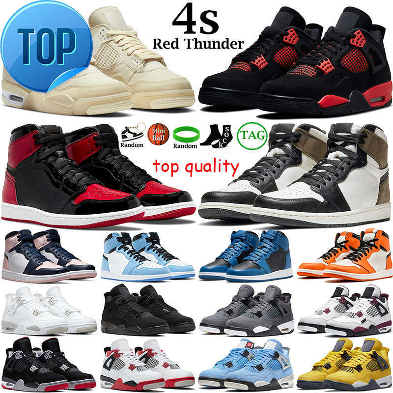 top quality men basketball shoes women 4s jumpman Red Thunder 4 Black Cat Sail White Oreo 1s Dark Mocha Bred Patent Marina University Blue outdoor sports sneakers, 47
top quality men basketball shoes women 4s jumpman Red Thunder 4 Black Cat Sail White Oreo 1s Dark Mocha Bred Patent Marina University Blue outdoor sports sneakers, 47