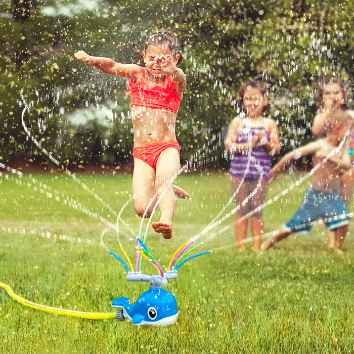 Bath Toys Splash Whale Yard Water Play Spinning Whale Toy Lawn Sprinkler for Kids Gift Summer Outdoor Fun Sports Sprinkler Toys Bath Toys 230131