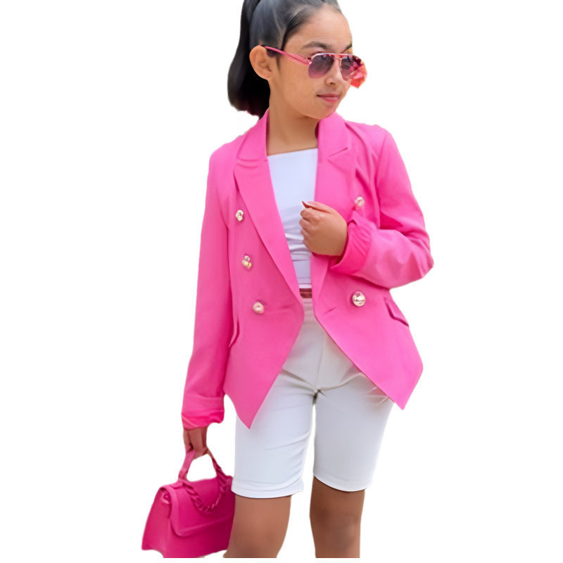 Jackets 1-10years Teen Girls Blazer Coat Clothes Children Autumn Jacket Clothing For Kids Girls Winter Casual Outerwear Baby Girls Tops 230131