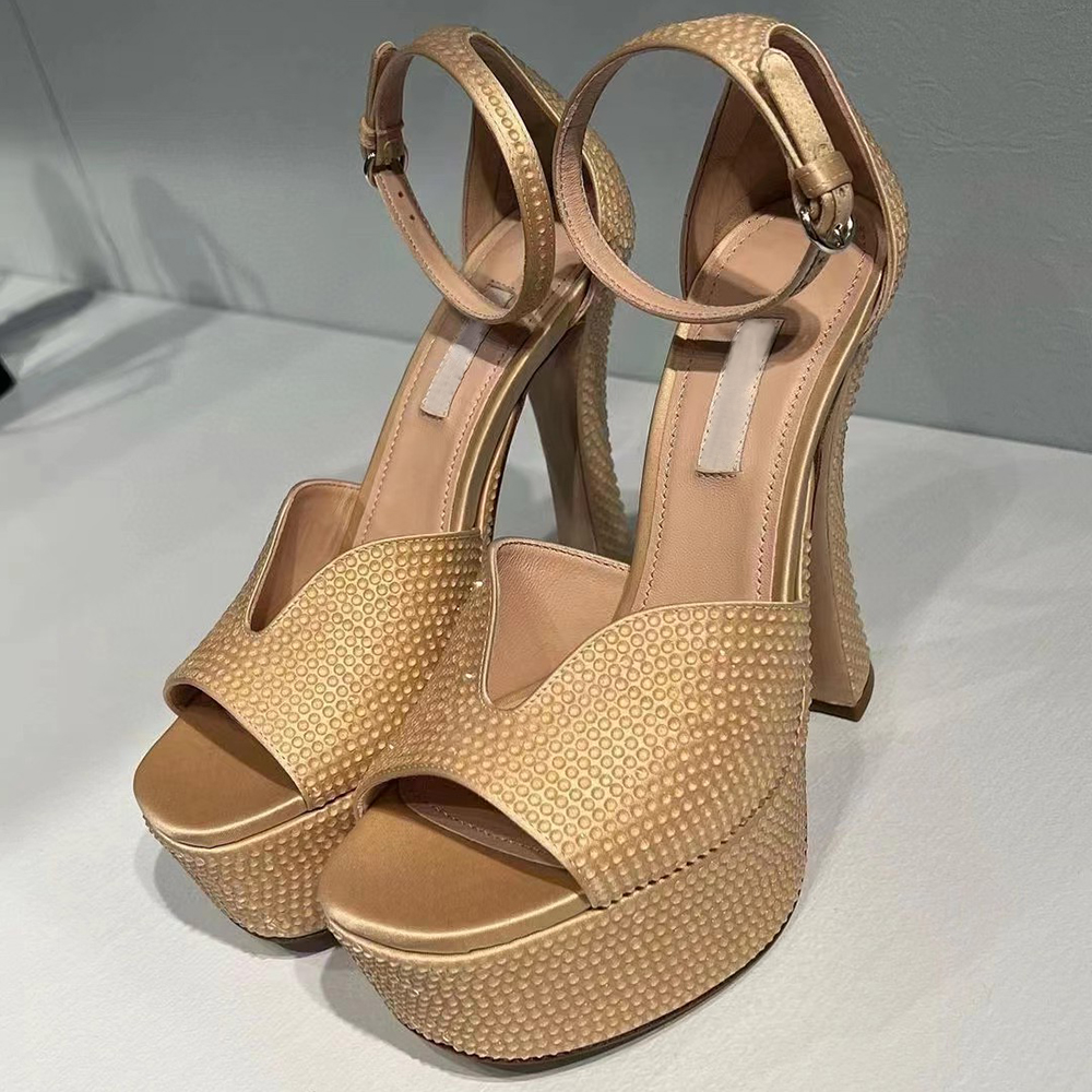 new pattern sandals Womens Dress Shoes High Heeled Women Sandal Waterproof platform rhinestone smooth satin Dinner shoes 140mm women's Luxury Designers shoes, Black
new pattern sandals Womens Dress Shoes High Heeled Women Sandal Waterproof platform rhinestone smooth satin Dinner shoes 140mm women's Luxury Designers shoes, Black