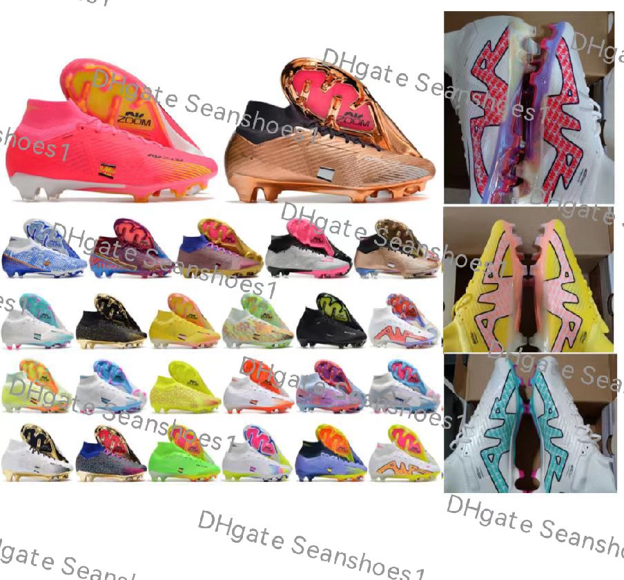 Gift Bag Soccer Football Boots Mercurial Superfly 9 Elite FG Shoes Ankle Red Gold Pink Yellow Black Purple Training Ronaldo CR7 Mbappe ACC Soccer Cleats Size US 6.5-12
Gift Bag Soccer Football Boots Mercurial Superfly 9 Elite FG Shoes Ankle Red Gold Pink Yellow Black Purple Training Ronaldo CR7 Mbappe ACC Soccer Cleats Size US 6.5-12