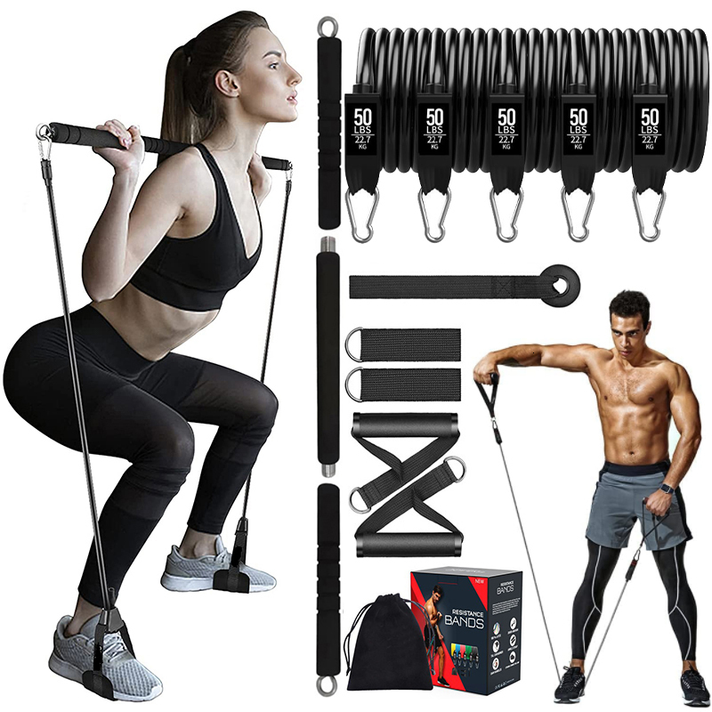 Resistance Bands 250LBS Set with Workout Bar Exercise Band Fitness Stick Home Gym Bodybuilding Pilates Kit Equipment 230201, Orange
Resistance Bands 250LBS Set with Workout Bar Exercise Band Fitness Stick Home Gym Bodybuilding Pilates Kit Equipment 230201, Orange
