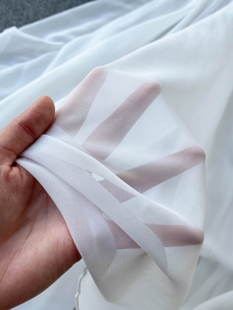 Casual Dresses LY VAREY LIN Spring Autumn Women Elegant Holiday Dresses Puff Sleeve Slash Neck Off Shoulder Smocked White Chiffon Dresses 230131