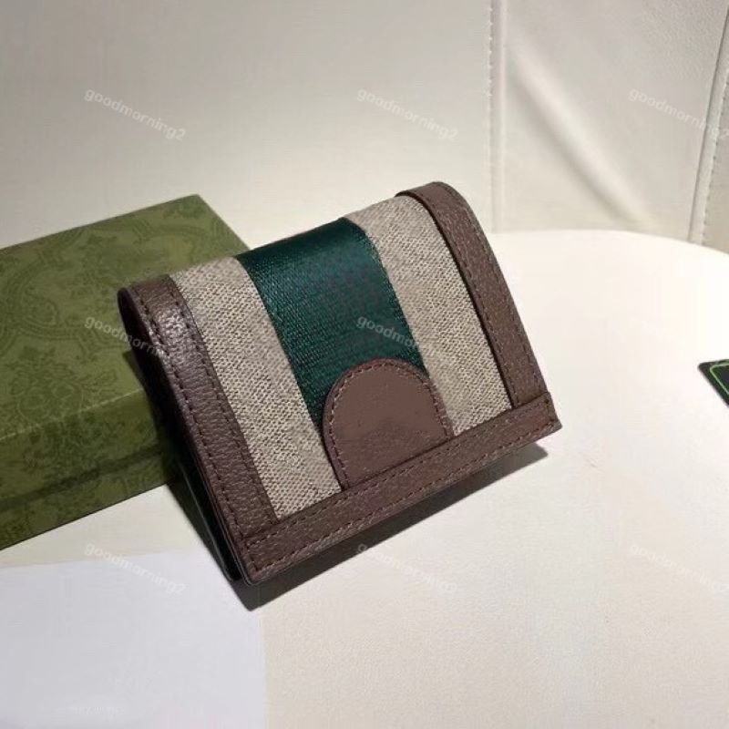 Fashion Women Wallets Short Square Wallet Buckle Flap Foldable Cardholder Bags Luxury Handbag Interior Zipper Pocket Card Place Original Quality With Box