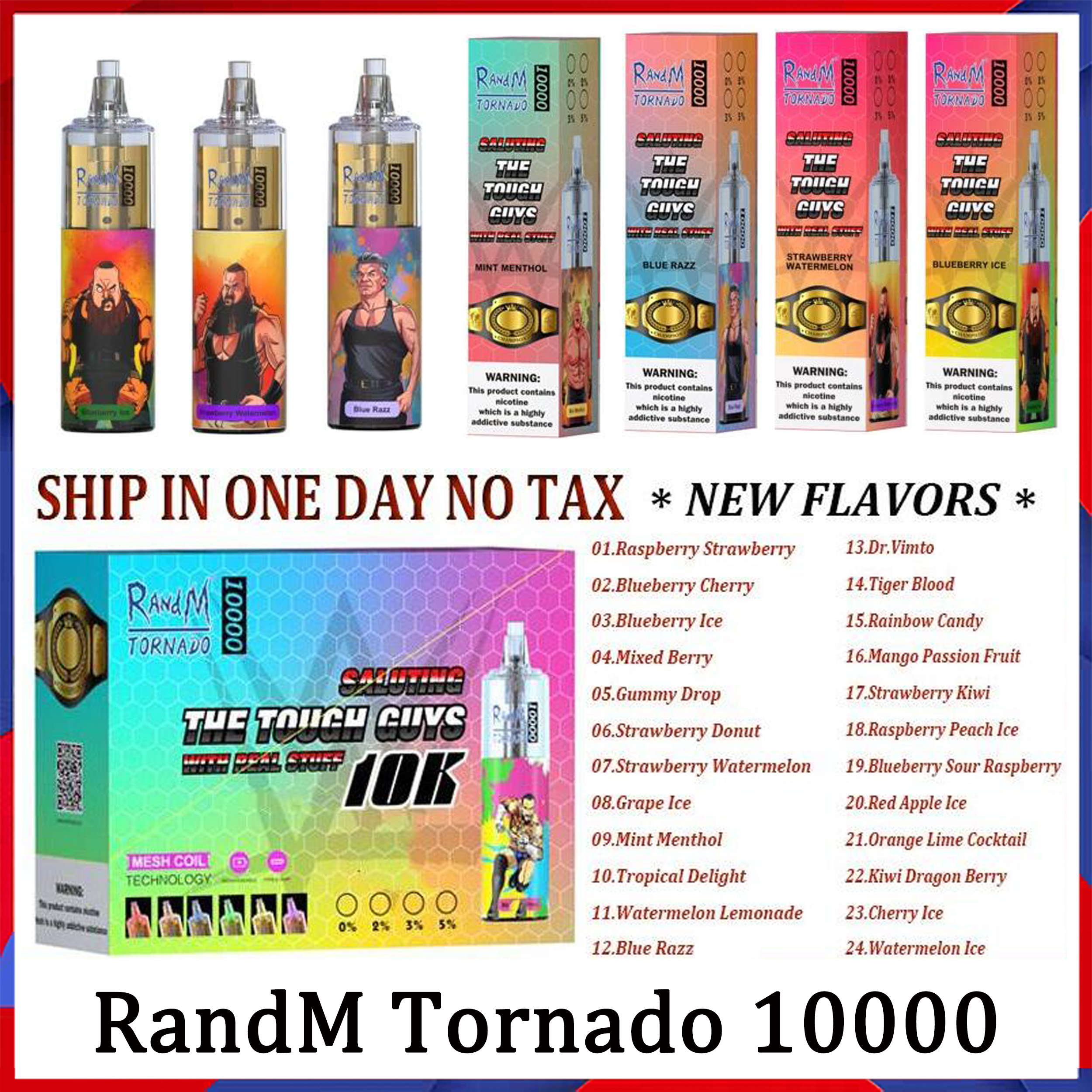Original RandM Tornado 10000 Puffs Disposable Vape Pen E Cigarette With 1000 Mah Rechargeable Battery Airflow Control Mesh Coil 10K 20ml Prefilled Pod 24 Flavors
Original RandM Tornado 10000 Puffs Disposable Vape Pen E Cigarette With 1000 Mah Rechargeable Battery Airflow Control Mesh Coil 10K 20ml Prefilled Pod 24 Flavors