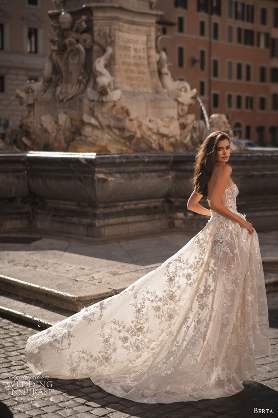 Boho Lace Appliqued Wedding Dresses Bridal Gowns Sexy Berta 2023 Sweetheart Bohemian Country Western Vestido De Novia