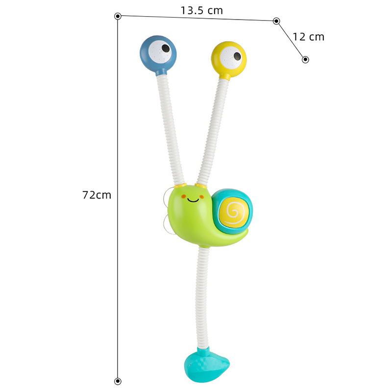 Bath Toys Electric Shower Water Spray Bath Toys Kawaii Snail Bear Robot Model Sprinkler For Children Kids Baby Bathroom Bathtub Faucet 230131