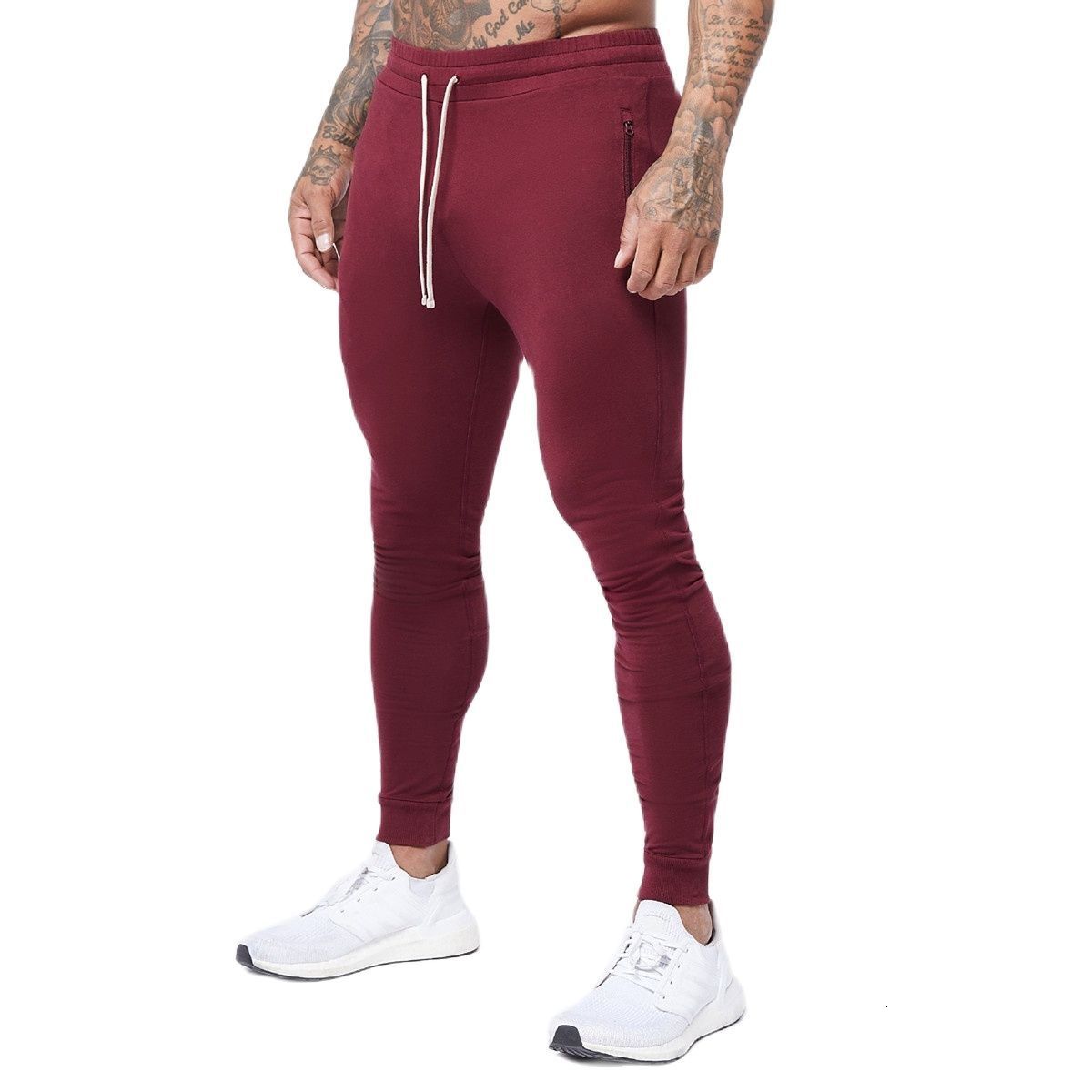 Men's Pants Joggers Sweatpants Men Cotton Casual Skinny Training Trousers Male Gym Fitness Wear Bottoms Running Sports Track Clothing 230131