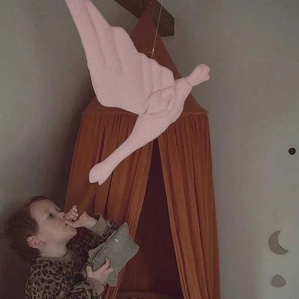 Wall Decor Animal Head Pendant Sculptures Murale Kids Room Wall Decoration Stuffed Plush Swan Hanging Toys Children Baby Bedroom Decor 230131