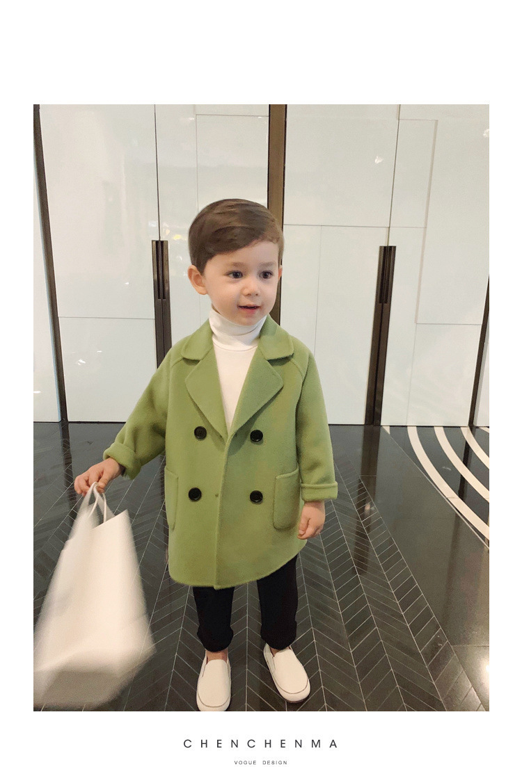 Jackets Kids Winter Jacket Wool Coat For Boys Woolen Outerwear Boys Winter Jacket Children Clothing Warm Boy Thicken Blazer Kids Clothes 230131