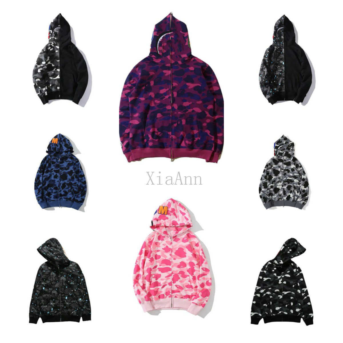 Designer Hoodie Full Zip Up Shark Hoodies for Woman Black Camouflage Jacket Blue Hoody Hooded Sweatshirt Man Womens Warm Long Sleeve Tech Fleece Cardigan
Designer Hoodie Full Zip Up Shark Hoodies for Woman Black Camouflage Jacket Blue Hoody Hooded Sweatshirt Man Womens Warm Long Sleeve Tech Fleece Cardigan