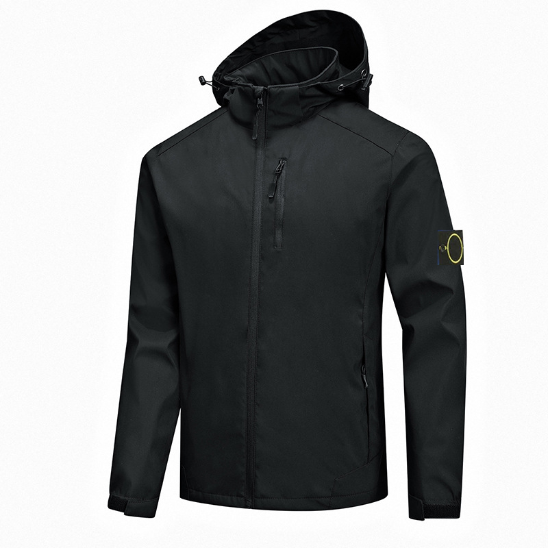 Brand Jacket Stone Small island Standard Function Jacket Charge Coat Casual Light Hooded Men's and Women's Island Jacket, Black
Brand Jacket Stone Small island Standard Function Jacket Charge Coat Casual Light Hooded Men's and Women's Island Jacket, Black