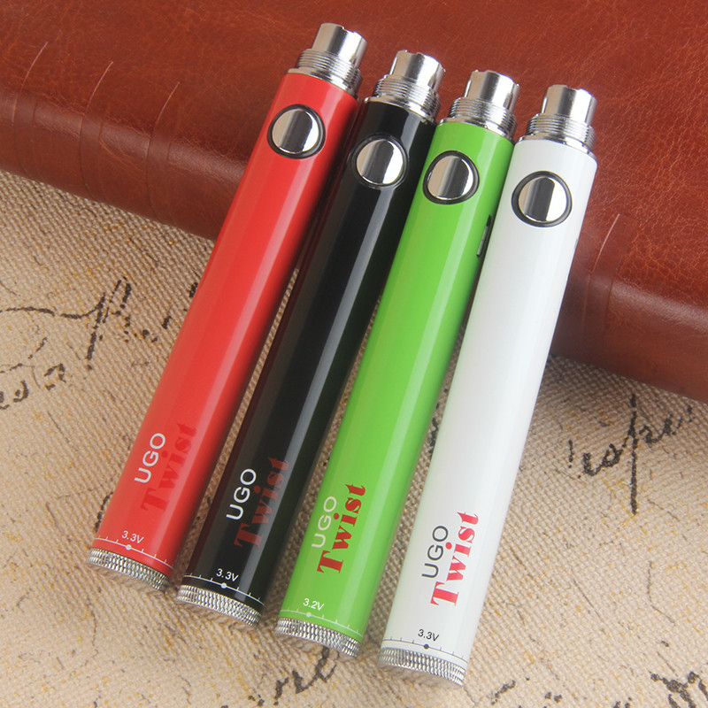 UGO Twist 510 Battery Vaporizer EVOD eGo Variable Voltage VV Vape 650mah 900mah eCig Pen Come With USB Charger
UGO Twist 510 Battery Vaporizer EVOD eGo Variable Voltage VV Vape 650mah 900mah eCig Pen Come With USB Charger