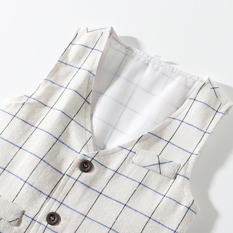 Suits Kids Fashion Formal Suit Clothes Baby Boys Gentleman Cotton Costume Sets Childrens Wedding Birthday Dress Clothing Outfits 230131