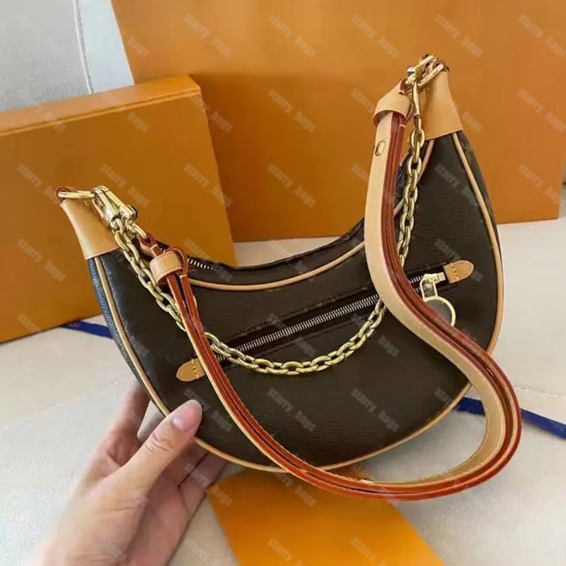Designer Shoulder Bag Women Crossbody Leather Loop Underarm Bags Mini Totes Pochette Fashion Half Moon Purse Handbag Chain Strap Hobo Wallet, Brown
Designer Shoulder Bag Women Crossbody Leather Loop Underarm Bags Mini Totes Pochette Fashion Half Moon Purse Handbag Chain Strap Hobo Wallet, Brown