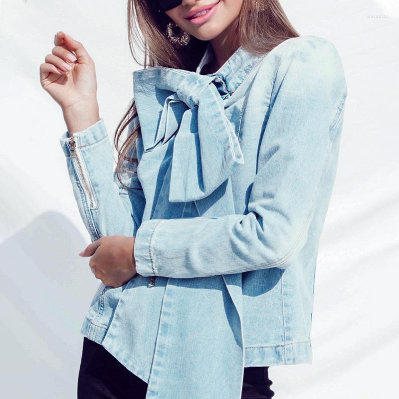 Women' Blouses Women Long Sleeve Denim Shirt Big Bow Back Zip Up Casual Jeans Blouse Tops Spring Autumn, Denim blue
Women' Blouses Women Long Sleeve Denim Shirt Big Bow Back Zip Up Casual Jeans Blouse Tops Spring Autumn, Denim blue