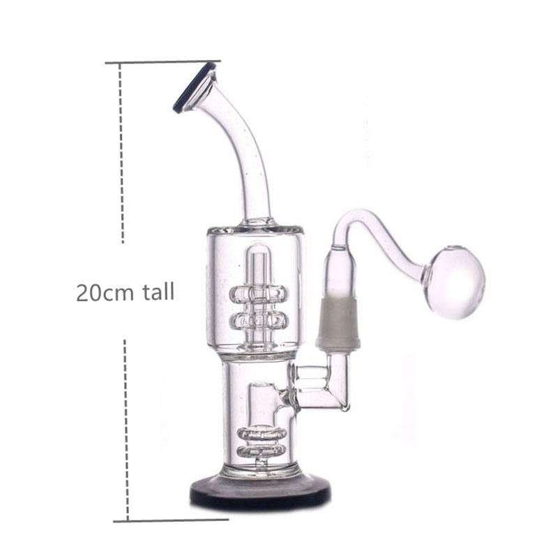 1pcs Glass Bong Recycler Dab Rig Smoking Water Pipes Tornado Cyclone Recyclers 8 Inch 14mm Joint With glass oil burner pipe in stock
1pcs Glass Bong Recycler Dab Rig Smoking Water Pipes Tornado Cyclone Recyclers 8 Inch 14mm Joint With glass oil burner pipe in stock