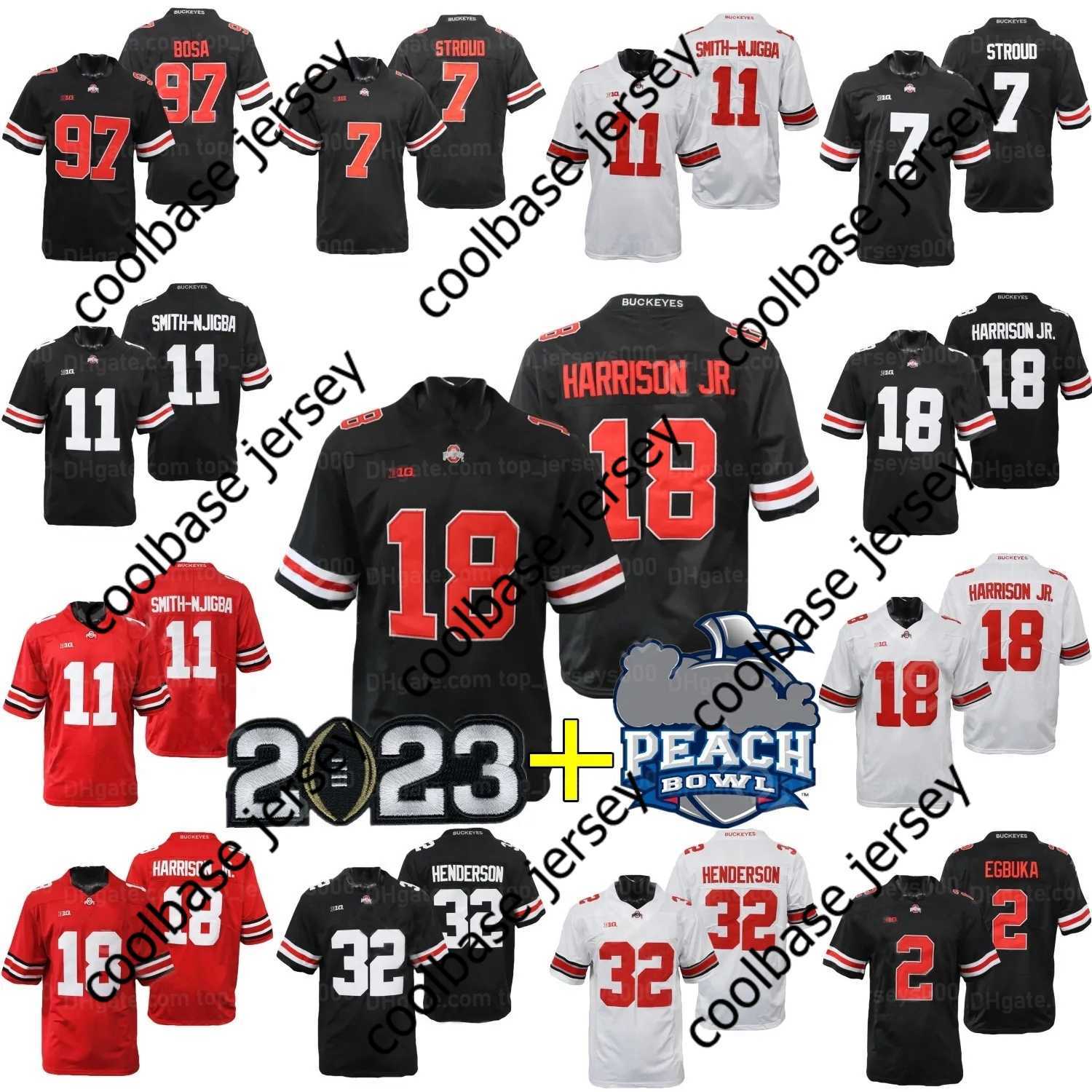 2023 Playoff Peach Bowl Ohio State Buckeyes Football Jersey College C.J. Stroud Henderson Jaxon Smith-Njigba Marvin Harrison Jr. TUIMOLOAU, Red+2 patches
2023 Playoff Peach Bowl Ohio State Buckeyes Football Jersey College C.J. Stroud Henderson Jaxon Smith-Njigba Marvin Harrison Jr. TUIMOLOAU, Red+2 patches