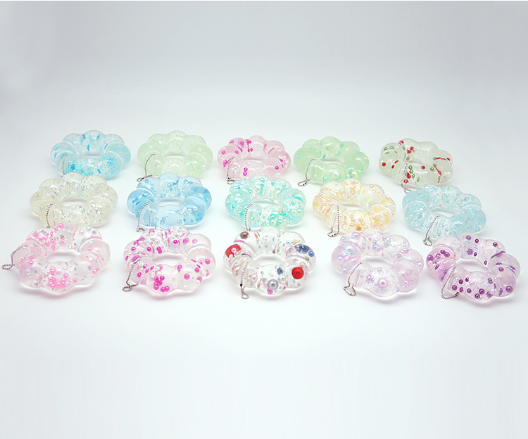 Crystal Donut Garland Stress Relief Toys TPR Stress and Squeeze Toy Kids Adult Party Event Gifts