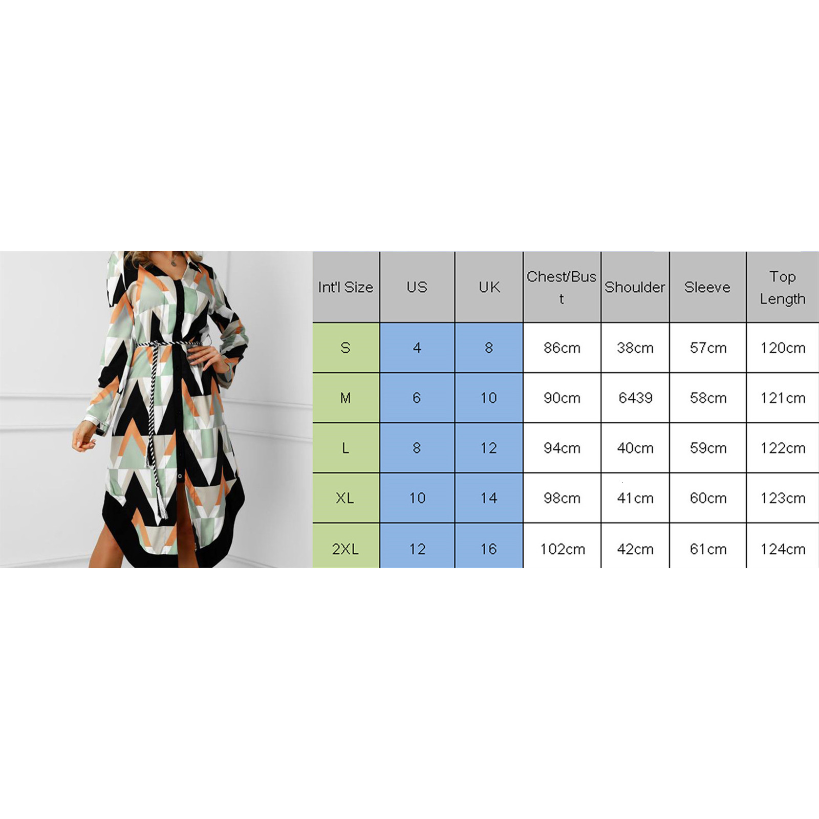 Casual Dresses Hirigin Women's Shirt Dress Spring Autumn Lady Cover Up Wave Print Long Sleeve V-Neck Casual Loose Holiday Midi Dress Sundress 230