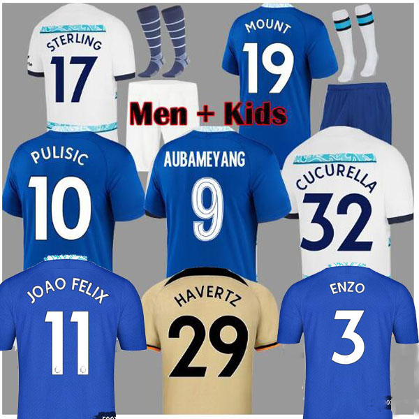22 23 CFC Soccer Jerseys JOAO FELIX PULISIC MOUNT HAVERTZ STERLING JAMES ENZO 2023 football shirt men kids kits KOULIBALY KANTE uniform FOFANA Mendy T. SILVA Mudryk 15, Away man 1
22 23 CFC Soccer Jerseys JOAO FELIX PULISIC MOUNT HAVERTZ STERLING JAMES ENZO 2023 football shirt men kids kits KOULIBALY KANTE uniform FOFANA Mendy T. SILVA Mudryk 15, Away man 1