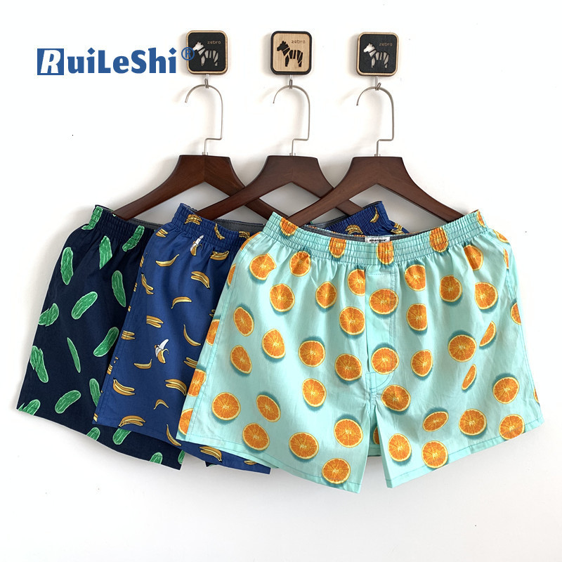 Underpants 3PCS Men Shorts Boxer Cotton Loose Multicolor Male Plain Underwear Homewear Plus Size Comfortable For Man 230131