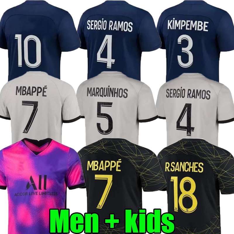 S-4XL 22 23 PSGs home away 4th MBAPPE soccer jerseys 2022 2023 third DI MARIA WIJNALDUM SERGIO RAMOS HAKIMI fourth Maillots de ICARDI VERRATTI men kids football shirt, 22/23;third
S-4XL 22 23 PSGs home away 4th MBAPPE soccer jerseys 2022 2023 third DI MARIA WIJNALDUM SERGIO RAMOS HAKIMI fourth Maillots de ICARDI VERRATTI men kids football shirt, 22/23;third
