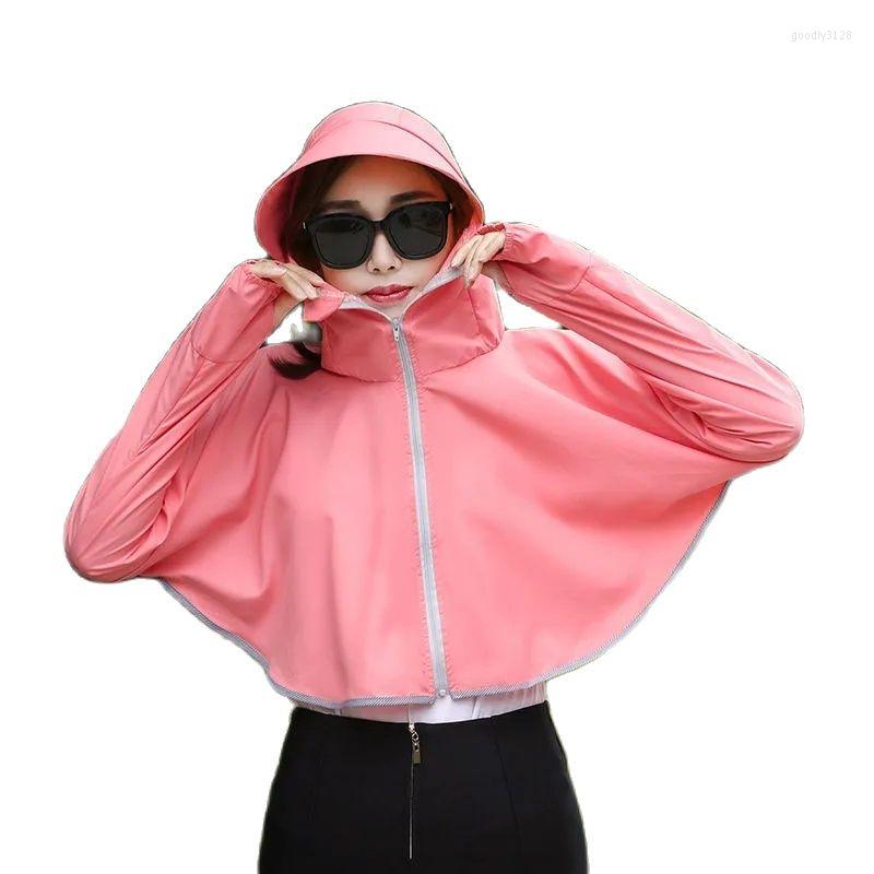 Women's Jackets Summer Women Shading Ice Silk Clothing Hooded Shawl Face Covering Shirt Cycling Cloak Breathable Thin Sunscreen, Pink
Women's Jackets Summer Women Shading Ice Silk Clothing Hooded Shawl Face Covering Shirt Cycling Cloak Breathable Thin Sunscreen, Pink