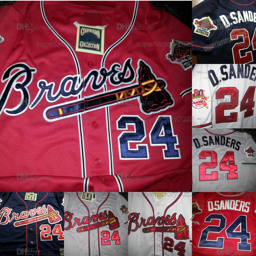 24 DEION SANDERS DUAL PATCH 1995 Wrold Series Jersey Custom high quality Men Women Youth Baseball Jersey Black Red White Grey, Navy
24 DEION SANDERS DUAL PATCH 1995 Wrold Series Jersey Custom high quality Men Women Youth Baseball Jersey Black Red White Grey, Navy