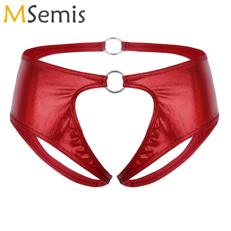 Women's Panties Stock Ladies Sexy Women Wetlook Open Crotch Bikini Briefs Low Rise BuKnicker Erotic Crotchless Femme Lingerie, Silver
Women's Panties Stock Ladies Sexy Women Wetlook Open Crotch Bikini Briefs Low Rise BuKnicker Erotic Crotchless Femme Lingerie, Silver