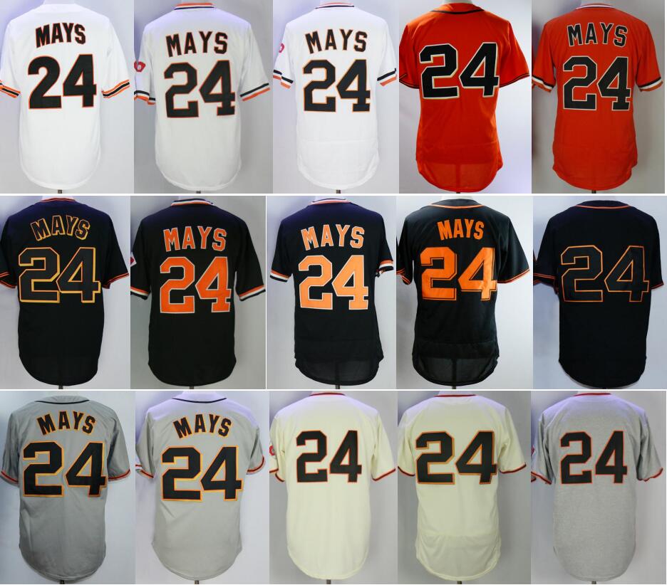 Retire 1989 Vintage 24 Willie Mays Baseball Jersey Men Cool Base Pullover Flexbase Breathable Team Color Black Grey White Orange Beige
Retire 1989 Vintage 24 Willie Mays Baseball Jersey Men Cool Base Pullover Flexbase Breathable Team Color Black Grey White Orange Beige
