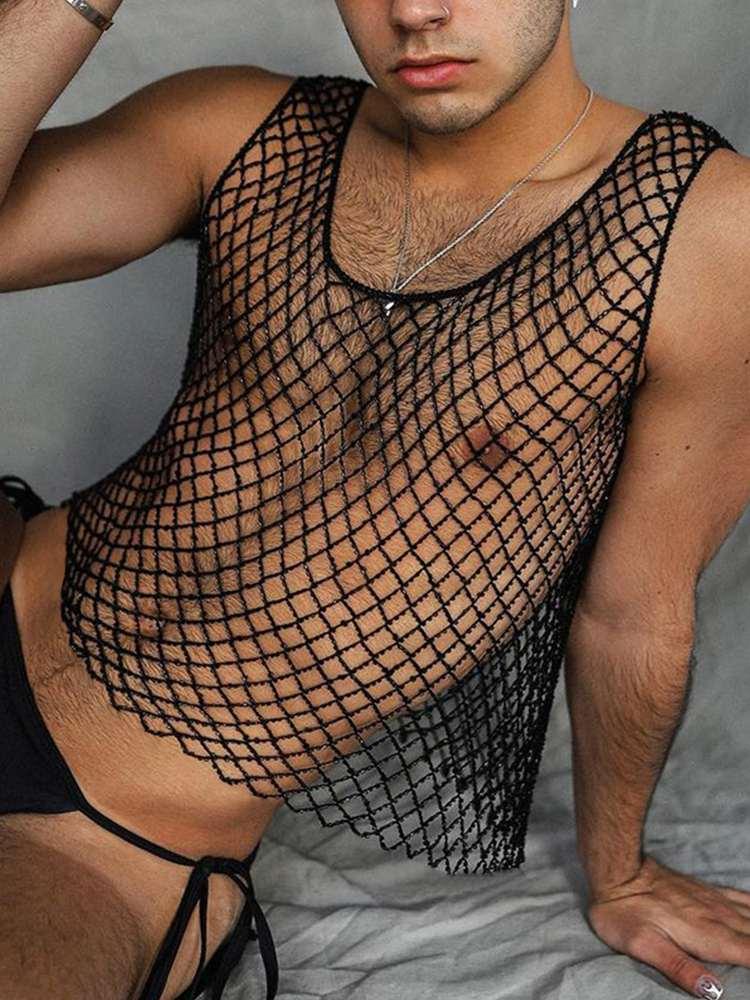 Men' Tank Tops Men Mesh See Through O-neck Sleeveless Sexy Breathable Underwear Vests 2023 Streetwear Summer Clothing 5XLMen, Black
Men' Tank Tops Men Mesh See Through O-neck Sleeveless Sexy Breathable Underwear Vests 2023 Streetwear Summer Clothing 5XLMen, Black