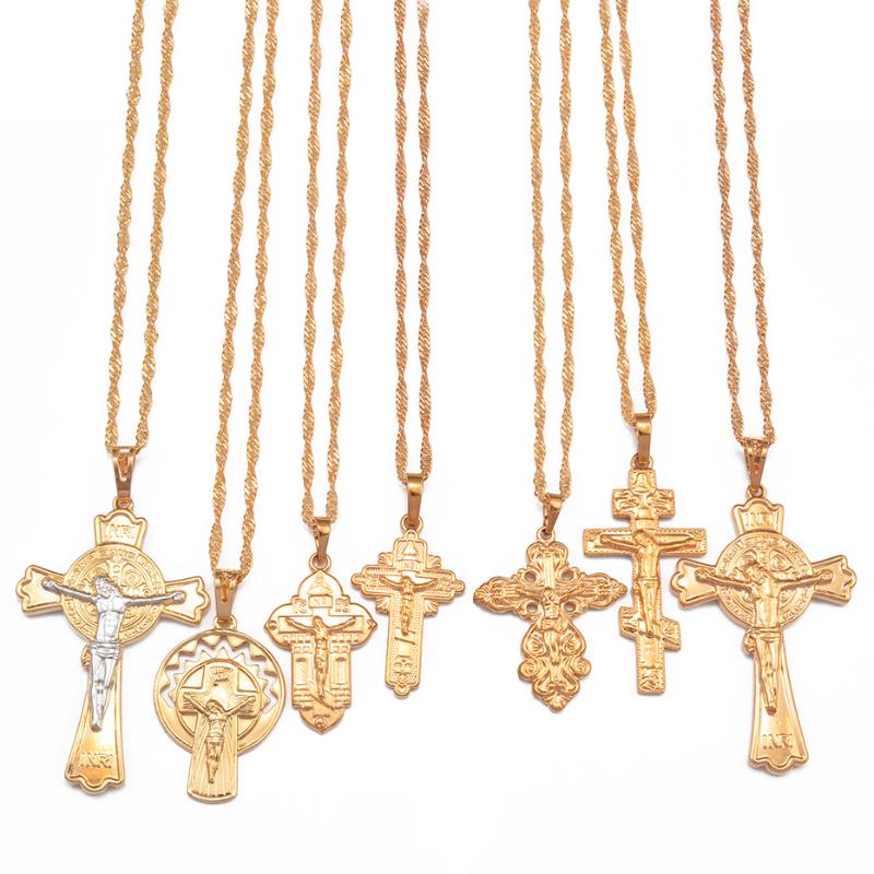 Pendant Necklaces Anniyo Charm Cross Neckalces For Women Orthodox INRI Jesus Jewelry #080704Pendant
Pendant Necklaces Anniyo Charm Cross Neckalces For Women Orthodox INRI Jesus Jewelry #080704Pendant