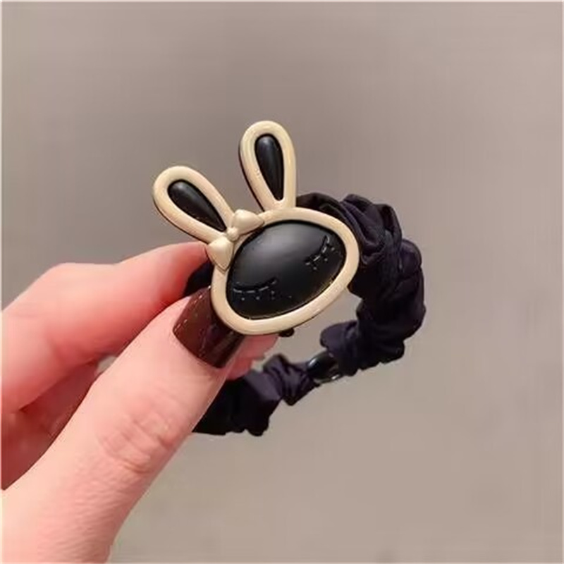 Rabbit Ear Head band South Korea's new headband net red ular elastic rope high horsetail small intestine loop hair accessories Hair Pins X250903