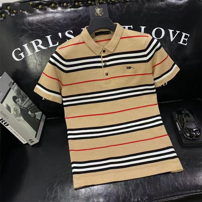 2023 men's knitting POLO shirt autumn lapel short-sleeved sweater striped contrast large shirt half sleeve, Multi
2023 men's knitting POLO shirt autumn lapel short-sleeved sweater striped contrast large shirt half sleeve, Multi