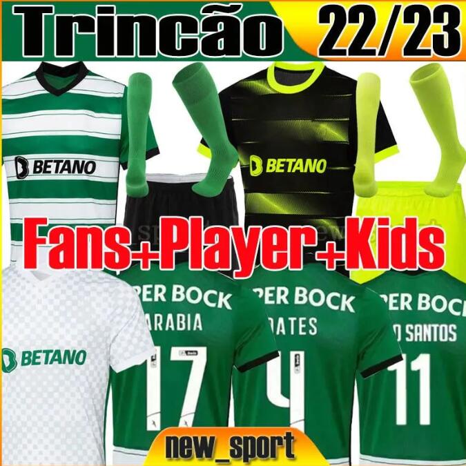 22/23 Lisbon soccer jerseys fans player version Stromp Kit C.RONALDO JOVANE SARABIA Vietto COATES ACUNA 2022 2023 Lisboa football shirt men kids Kits sock Full sets 3rd
22/23 Lisbon soccer jerseys fans player version Stromp Kit C.RONALDO JOVANE SARABIA Vietto COATES ACUNA 2022 2023 Lisboa football shirt men kids Kits sock Full sets 3rd