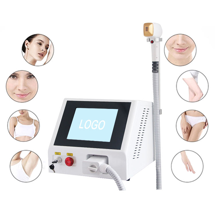 Portable Permanent ice platinum 3 waves diode laser 1200W 755nm 808nm 1064nm depilate removal laser hair removal machine
