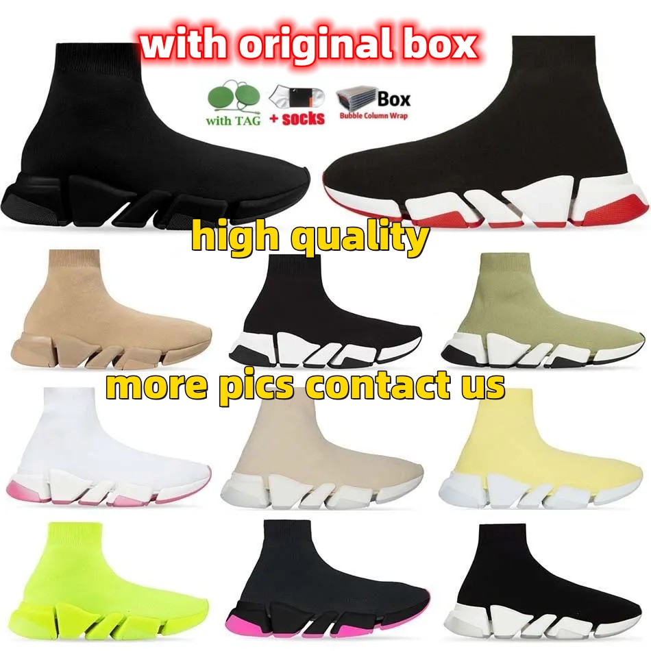 2023 Socks Casual Shoes Autumn boots Paris Second Generation Sock Speed 2.0 Shoes Womens Designer Sock Booties Flat Heel Thick Sole High Top Ankle Boot With Box
2023 Socks Casual Shoes Autumn boots Paris Second Generation Sock Speed 2.0 Shoes Womens Designer Sock Booties Flat Heel Thick Sole High Top Ankle Boot With Box