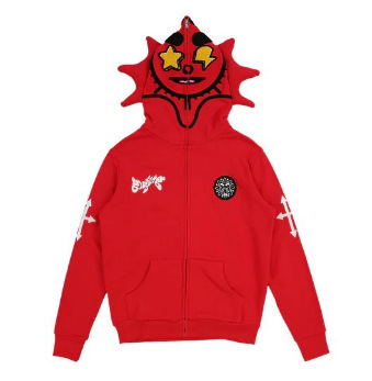 Gray Ins 3D Full-print Loose Hoodies Top Zipper Sweater Autumn and Winter 5XL