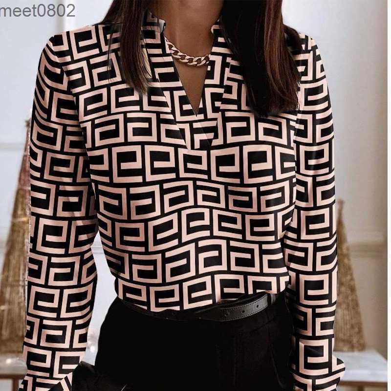 Women's Blouses Shirts Spring Autumn Women Shirts Blouses 2023 Designer Ladies Tops Fashion V-Neck Long Sleeve Printed Shirt cy09, #10
Women's Blouses Shirts Spring Autumn Women Shirts Blouses 2023 Designer Ladies Tops Fashion V-Neck Long Sleeve Printed Shirt cy09, #10