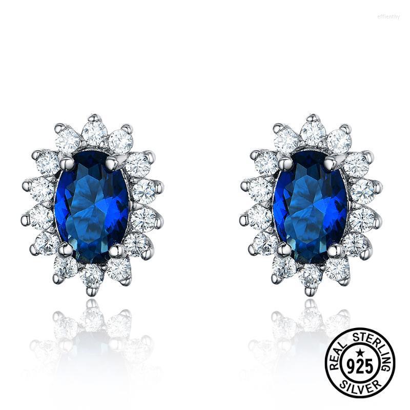 Stud Earrings Real 925 Sterling Silver For Women Classic Diana Created Blue Sapphire British Royal Gifts Fine JewelryStud Effi22
Stud Earrings Real 925 Sterling Silver For Women Classic Diana Created Blue Sapphire British Royal Gifts Fine JewelryStud Effi22