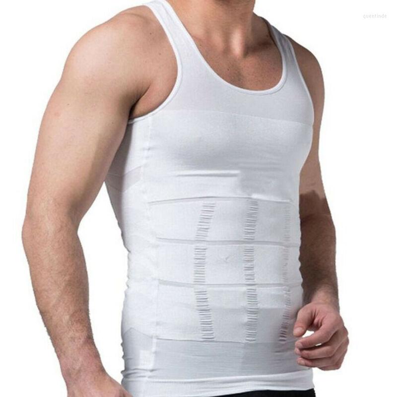 Men's Tank Tops Waist Boobs Compression Shirts Men Body Slimming Shaper Vest Slim Chest Belly