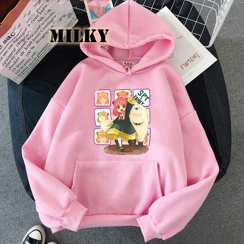 Women' Hoodies Sweatshirts Anime Spy X Family Kawaii Forger Anya Dog Japan Women Fashion Cartoon Winter Casual Long Sleeve Hooded Sweatshirt Y2302, Black
Women' Hoodies Sweatshirts Anime Spy X Family Kawaii Forger Anya Dog Japan Women Fashion Cartoon Winter Casual Long Sleeve Hooded Sweatshirt Y2302, Black