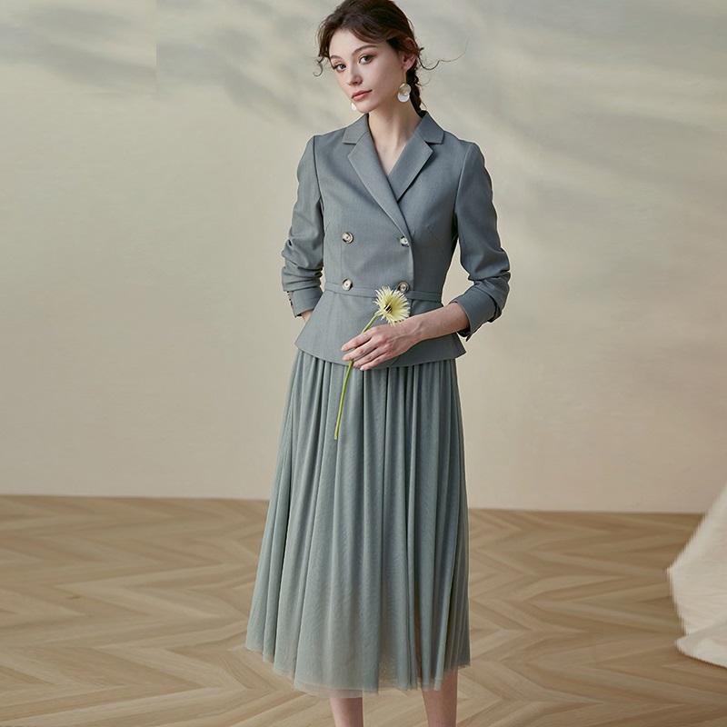 Casual Dresses 2023 Elegant OL Woman Slim Dress Intellectual Notched Suit One-piece, Green
Casual Dresses 2023 Elegant OL Woman Slim Dress Intellectual Notched Suit One-piece, Green