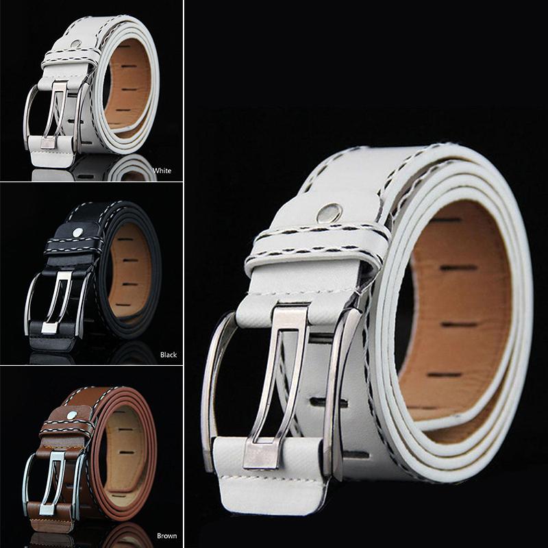 Belts 3.5 105cm Men Women Vintage Fashion Metal Buckle PU Leather Waist Belt Business Jeans Pants Waistband White/Black/BrownBelts
Belts 3.5 105cm Men Women Vintage Fashion Metal Buckle PU Leather Waist Belt Business Jeans Pants Waistband White/Black/BrownBelts