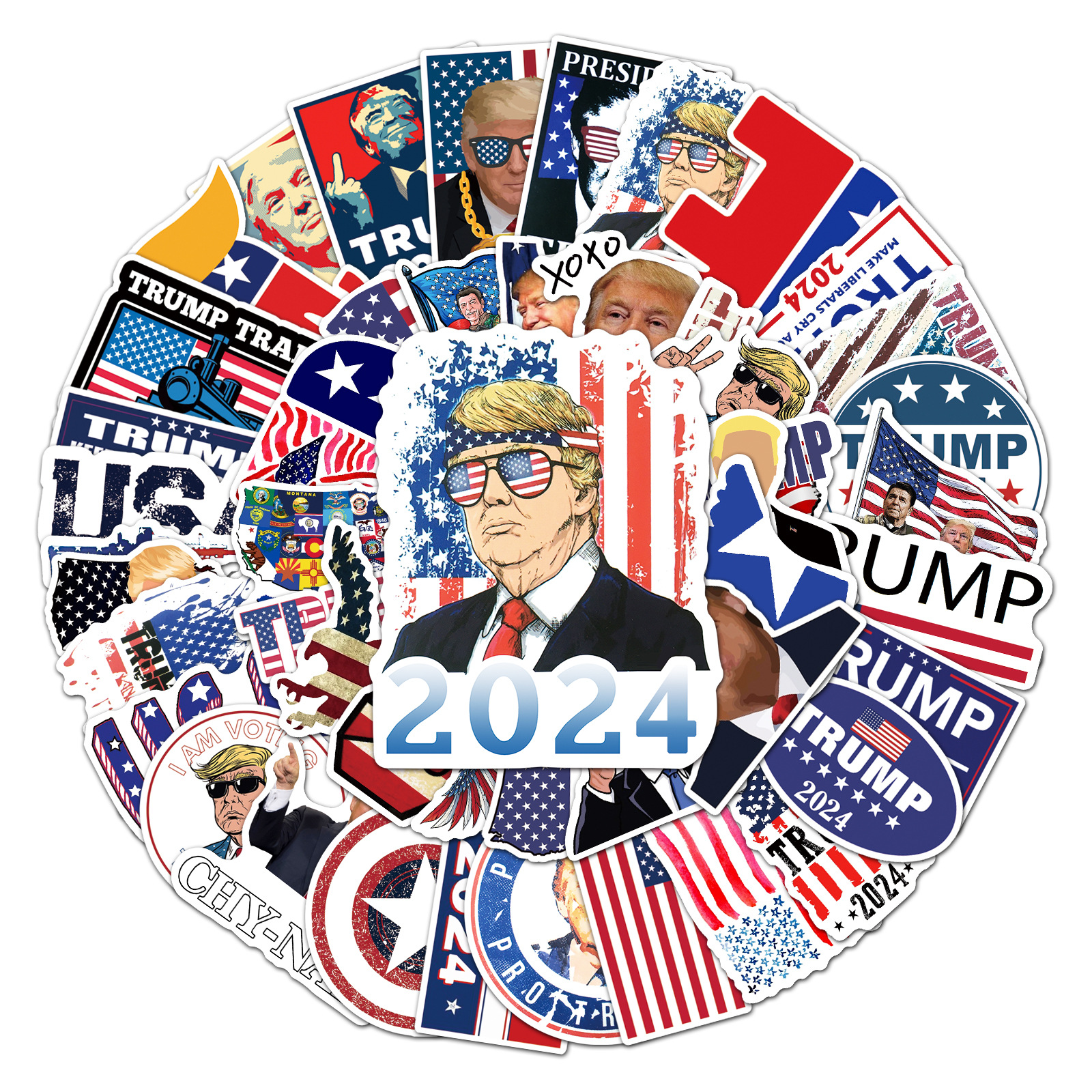 Donald Trump Stickers 50pcs Trump 2024 Stickers USA Flag Decals American Flag YYTLP, Multi colors
Donald Trump Stickers 50pcs Trump 2024 Stickers USA Flag Decals American Flag YYTLP, Multi colors