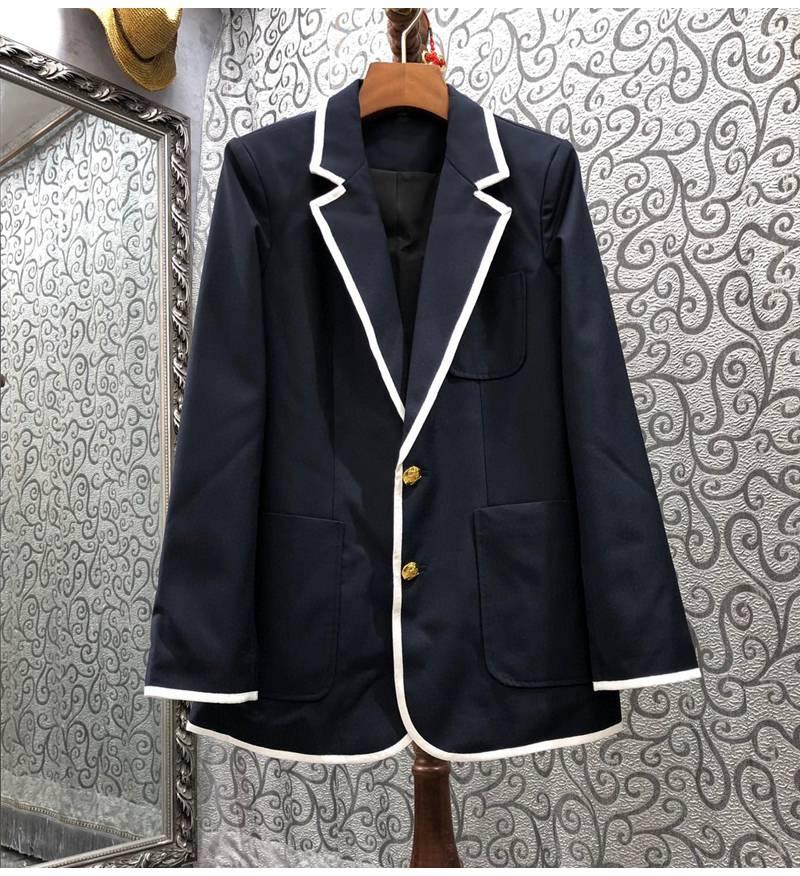 Women' Suits & Blazers High Quality Blazer Coats 2023 Autumn Winter Jacket Female Notched Collar White Striped Deco Single Breasted, Picture shown
Women' Suits & Blazers High Quality Blazer Coats 2023 Autumn Winter Jacket Female Notched Collar White Striped Deco Single Breasted, Picture shown