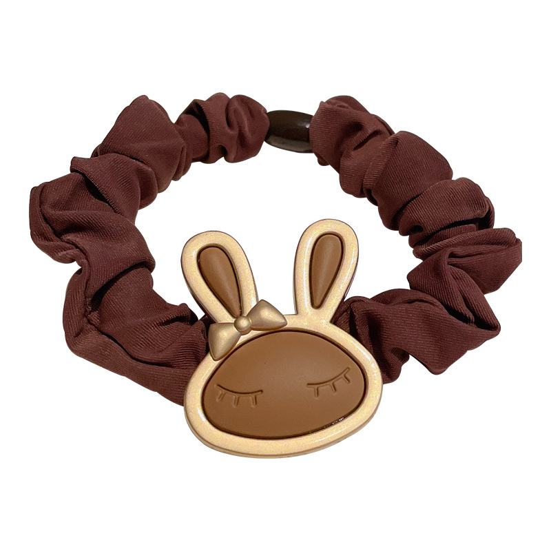 Rabbit Ear Head band South Korea's new headband net red ular elastic rope high horsetail small intestine loop hair accessories Hair Pins X250903