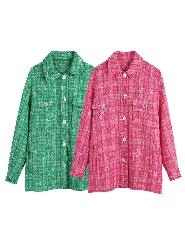 Women's Blouses & Shirts Vintage Plaid Women Casual 2023 Spring Fashion Elegant Female Long Sleeve Single Breasted Loose ChicWomen's, Pink
Women's Blouses & Shirts Vintage Plaid Women Casual 2023 Spring Fashion Elegant Female Long Sleeve Single Breasted Loose ChicWomen's, Pink